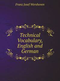 Technical Vocabulary, English and German