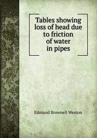 Tables showing loss of head due to friction of water in pipes
