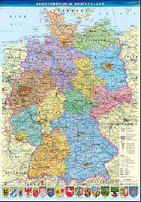 Deutschland. Poster mit Staben