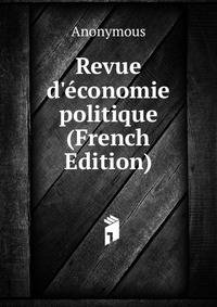 Revue d'?conomie politique (French Edition)