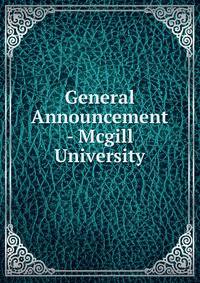 General Announcement - Mcgill University