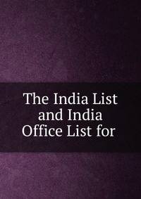 The India List and India Office List for .