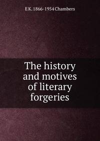 The history and motives of literary forgeries