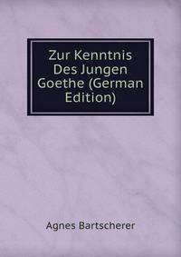 Zur Kenntnis Des Jungen Goethe (German Edition)