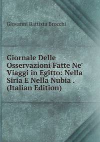 Giornale Delle Osservazioni Fatte Ne' Viaggi in Egitto: Nella Siria E Nella Nubia . (Italian Edition)