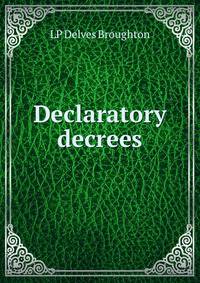 Declaratory decrees