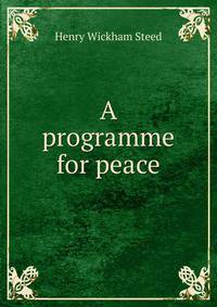 A programme for peace