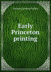 Early Princeton printing