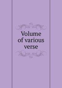 Volume of various verse