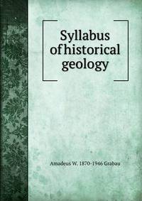Syllabus of historical geology