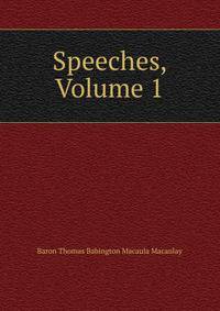 Speeches, Volume 1
