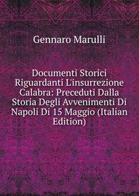 Documenti Storici Riguardanti L'insurrezione Calabra: Preceduti Dalla Storia Degli Avvenimenti Di Napoli Di 15 Maggio (Italian Edition)