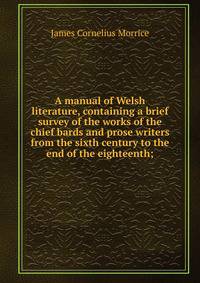 A manual of Welsh literature, containing a brief survey of the works of the chief bards and prose writers from the sixth century to the end of the eighteenth;