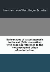 Early stages of vasculogenesis in the cat (Felis domestica) with especial reference to the mesenschymal origin of endothelium