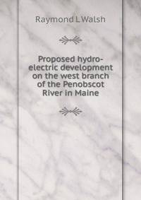 Proposed hydro-electric development on the west branch of the Penobscot River in Maine
