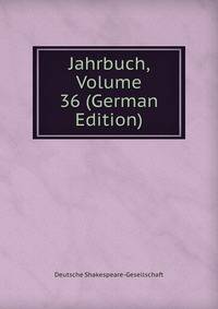 Jahrbuch, Volume 36 (German Edition)