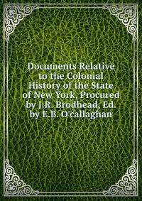 Documents Relative to the Colonial History of the State of New York, Procured by J.R. Brodhead, Ed. by E.B. O'callaghan