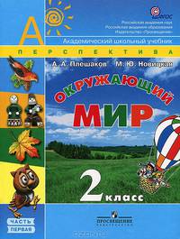 Плешаков. Окружающий мир. 2 класс. В 2-х ч. Часть 2. Учебник. (УМК "Перспектива")