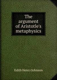 The argument of Aristotle's metaphysics