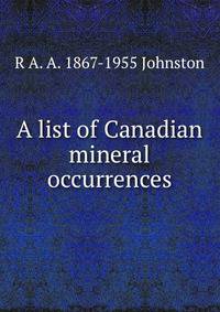 A list of Canadian mineral occurrences