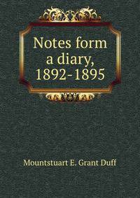 Notes form a diary, 1892-1895