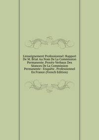 L'enseignement Professionnel: Rapport De M. Briat Au Nom De La Commission Permanente. Proc?s-Verbaux Des S?ances De La Commission Permanente : Enqu?te . Professionnel En France (French Edition)