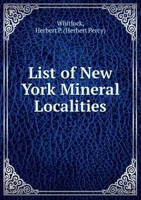 List of New York Mineral Localities