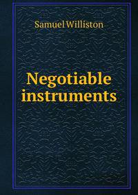 Negotiable instruments.
