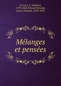 Melanges et pensees