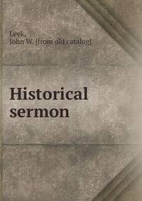 Historical sermon