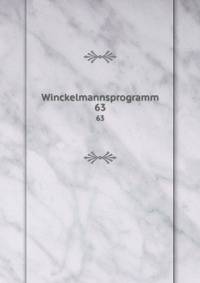 Winckelmannsprogramm. 63