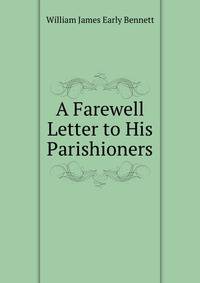 A Farewell Letter to His Parishioners
