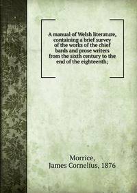 A manual of Welsh literature, containing a brief survey of the works of the chief bards and prose writers from the sixth century to the end of the eighteenth;