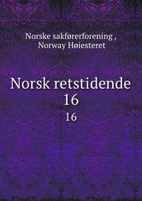 Norsk retstidende. 16