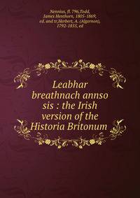 Leabhar breathnach annso sis : the Irish version of the Historia Britonum .