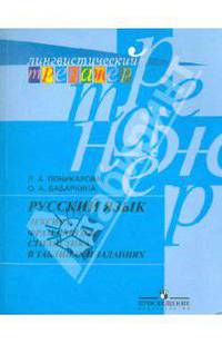 Русский язык. Лексика, фразеология, стилистика в таблицах и заданиях. Пособие для учащихся