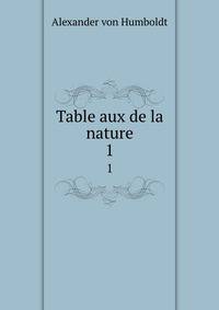Table aux de la nature. 1