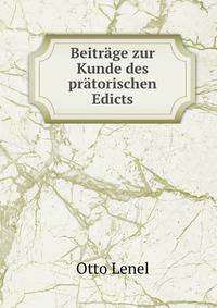 Beitrage zur Kunde des pratorischen Edicts
