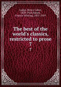 The best of the world's classics, restricted to prose