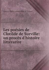 Les po?sies de Clotilde de Surville: un proc?s d'histoire litt?rarire .
