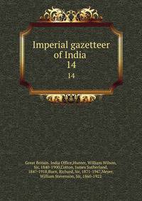 Imperial gazetteer of India . 14