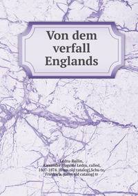 Von dem verfall Englands