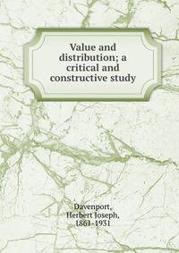 Value and distribution; a critical and constructive study
