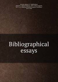 Bibliographical essays