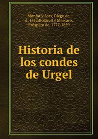 Historia de los condes de Urgel