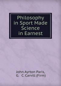 Philosophy in Sport Made Science in Earnest