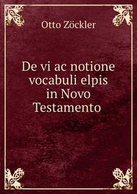 De vi ac notione vocabuli elpis in Novo Testamento .