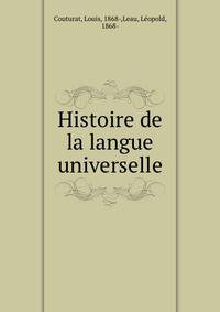 Histoire de la langue universelle