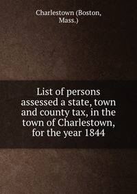 List of persons assessed a state, town and county tax, in the town of Charlestown, for the year 1844