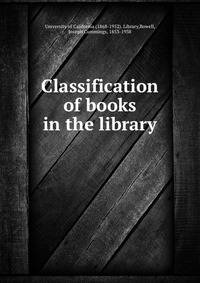 Classification of books in the library